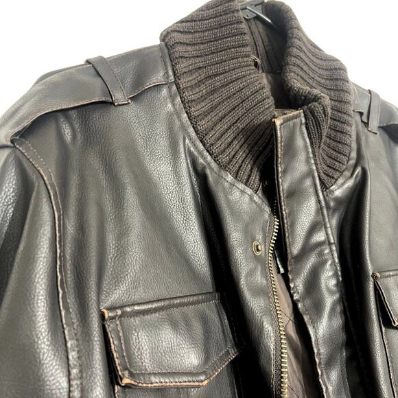 Dakota | Vintage Men's Brown Zip and Button Jacket with Pockets Size Large. - Picture 5 of 16